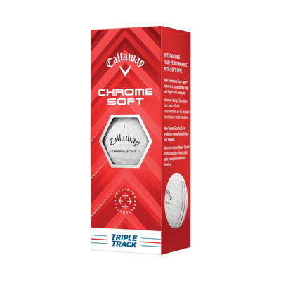 Callaway Chrome Soft Triple Track Golf Balls - Sleeve