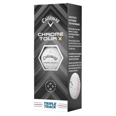 Callaway Chrome Tour X Triple Track Golf Balls - Sleeve