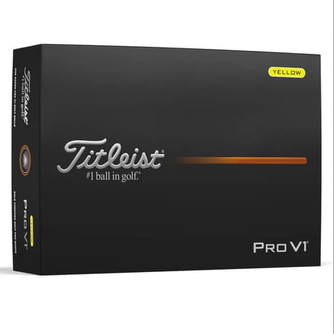 Titleist Pro V1 '25 Yellow Golf Balls - Dozen
