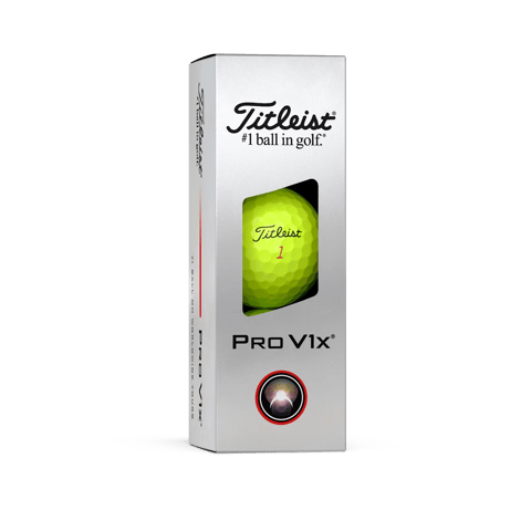 Titleist Pro V1x '25 Yellow Golf Balls - Sleeve