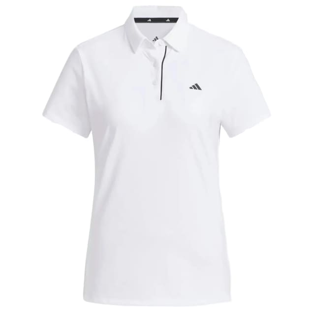 Adidas Ladies Short Sleeve Polo Shirt - White