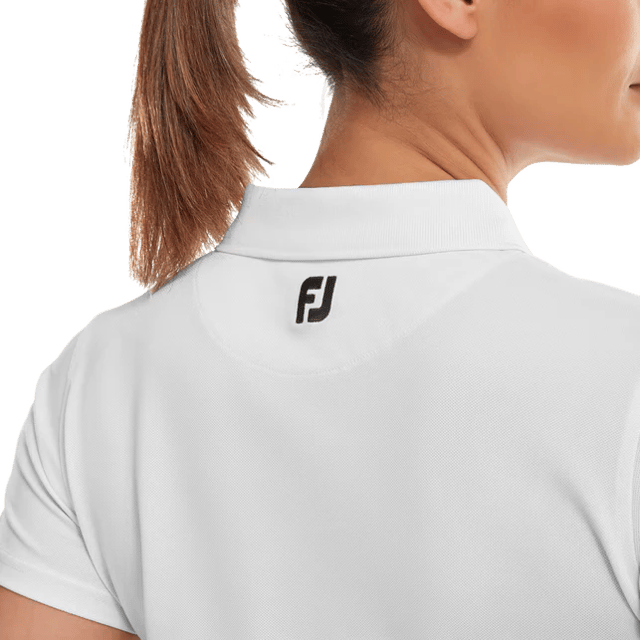 white women's golf polo shirt