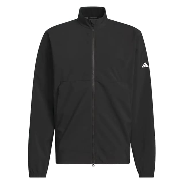 adidas mens golf jacket zip up in black 