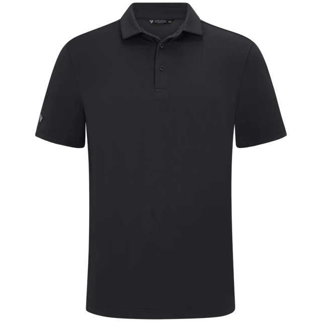 mens golf polo in colour black