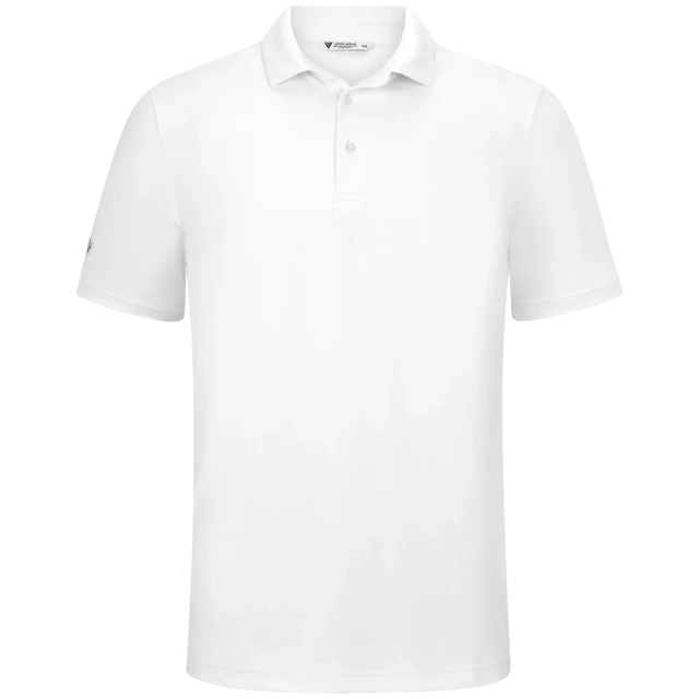 mens golf polo in colour white