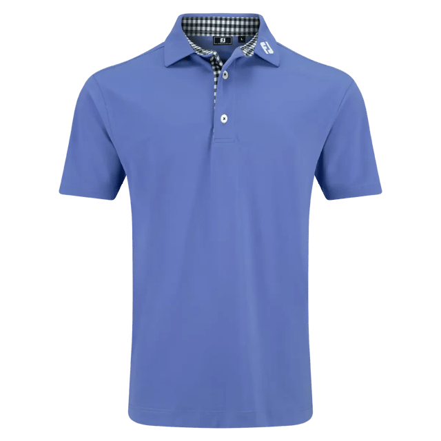 FootJoy Stretch Pique Solid Gingham Trim - Vivid Violet