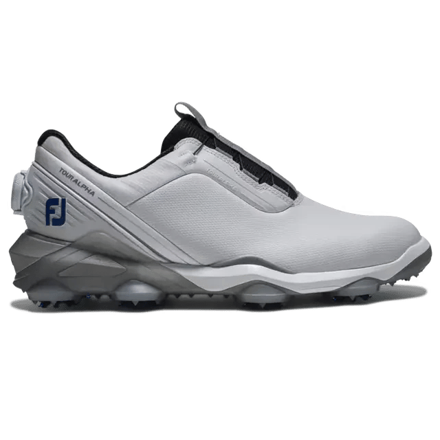 FootJoy 26' Tour Alpha BOA Golf Shoes - White/Grey/Blue
