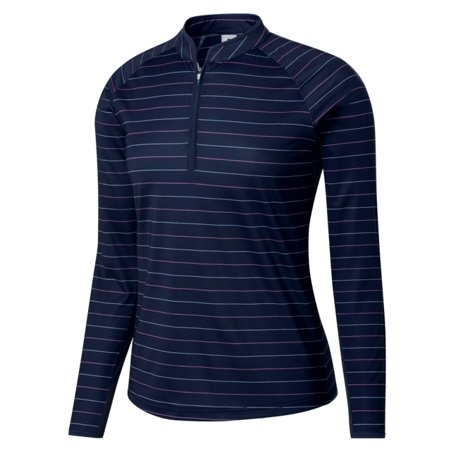 FootJoy Ladies 1/4 Zip Sun Protection Shirt - Navy