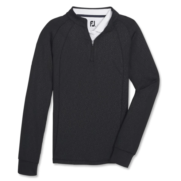 FootJoy Ladies Embossed Quarter Zip Pullover