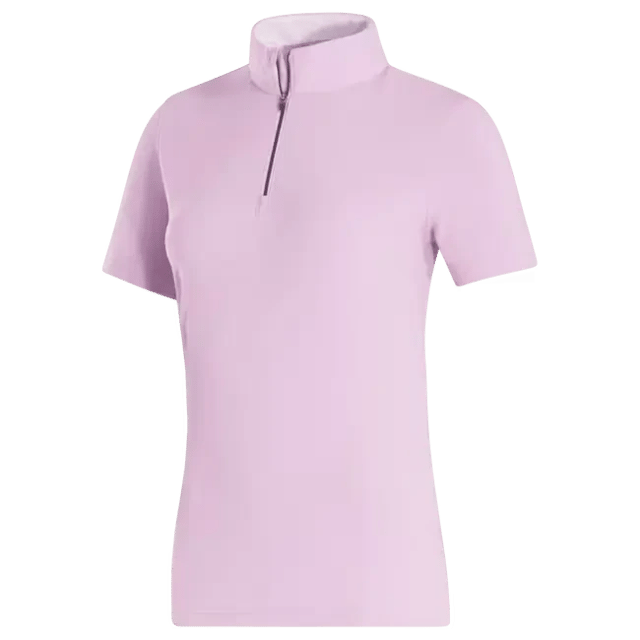 FootJoy Ladies Quarter  Zip Short Sleeve Shirt - Orchid