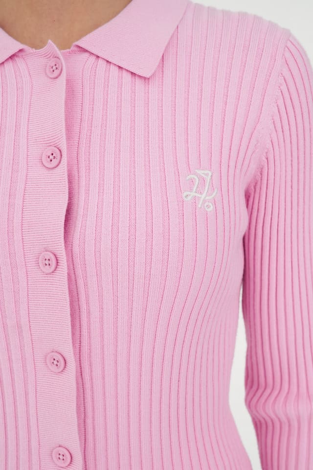 womens golf pullover in pink