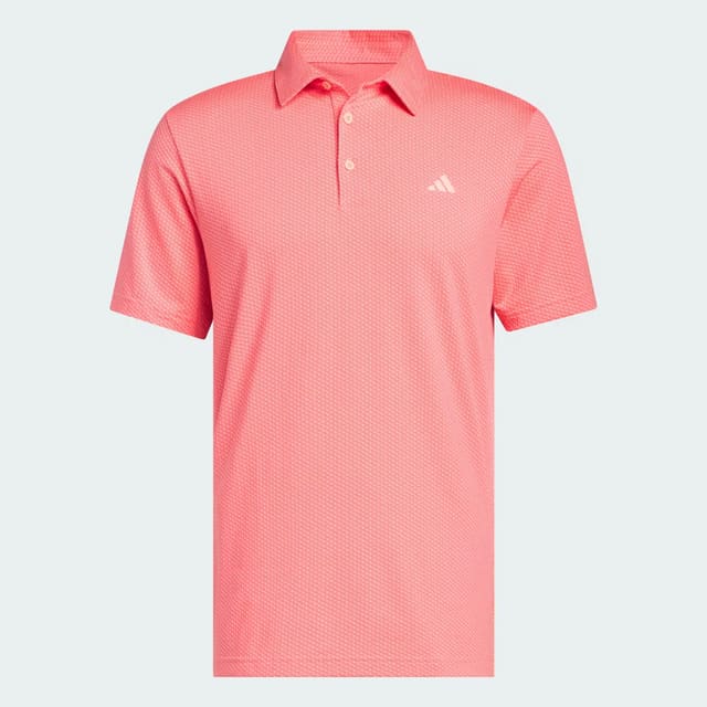 Adidas Men's Performance Textured Polo - Frozen Turbo/ Solar Turbo
