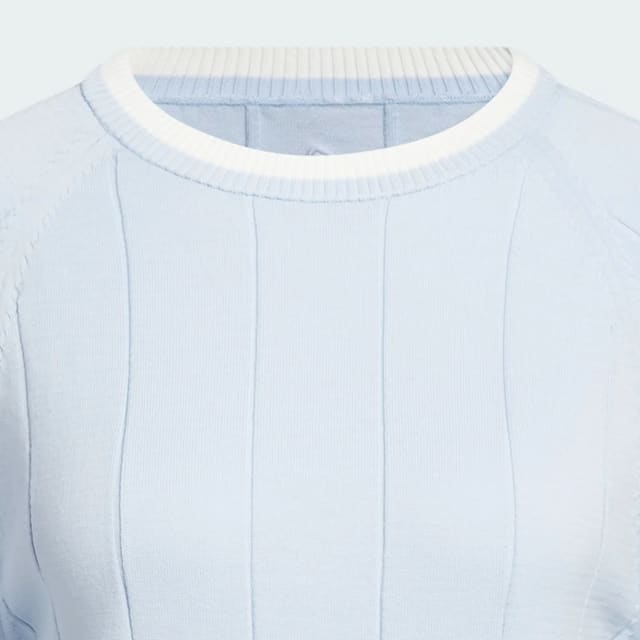 Adidas Women's Ultimate365+ Knit Crew Sweater - Crystal Sky