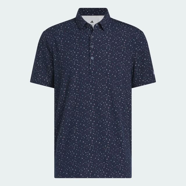 Adidas Ultimate365+ Climacool Butterspun Break Out Print Polo - Collegiate Navy