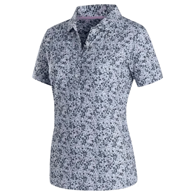 FootJoy Ladies Short Sleeve Polo Shirt - Orchid / Floral