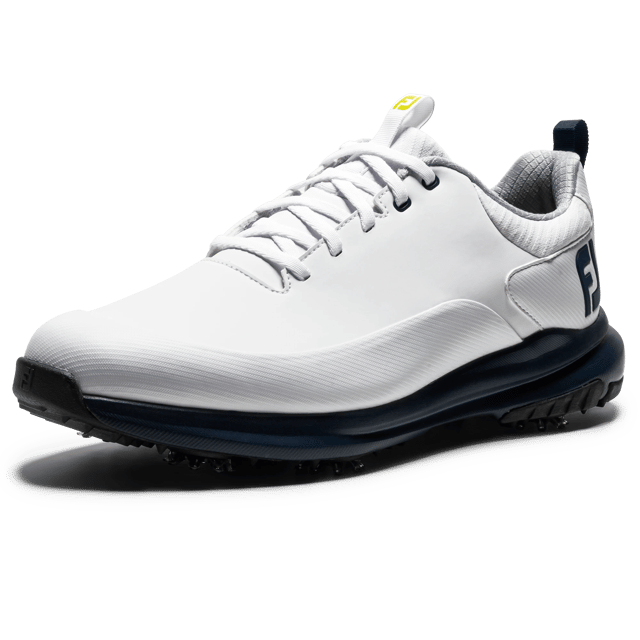 FootJoy Men's Tour Rival Golf Shoes - White/Navy/Lime