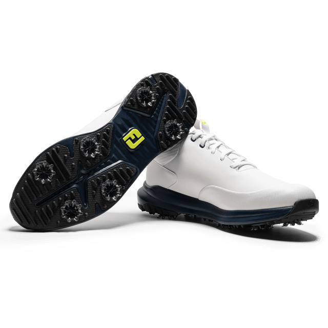 FootJoy Men's Tour Rival Golf Shoes - White/Navy/Lime