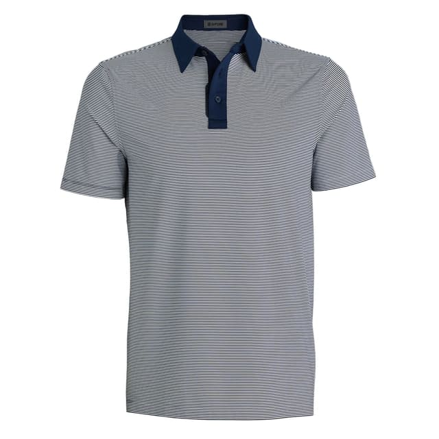 G/Fore Men`s 'Feeder Stripe' Fine Tech Jersey Polo