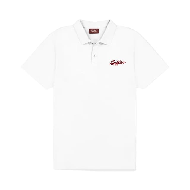 Huffer Golf Men's Classic Polo - Chalk