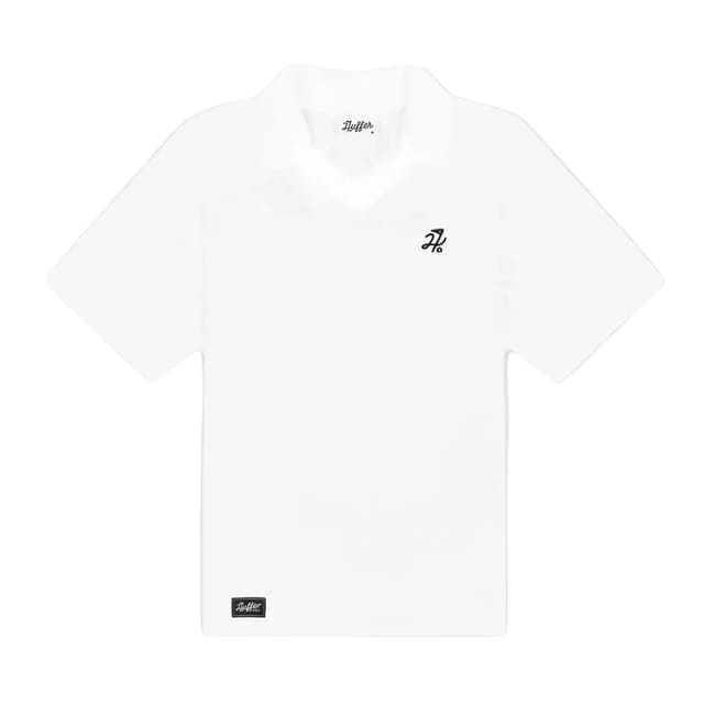 Huffer Womens Tech Birdee SS Polo - Chalk
