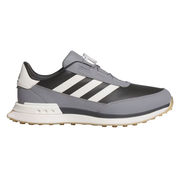 Adidas Men`s S2G Spikeless BOA Wide Golf Shoes - Carbon/Chalk White/Grey Three