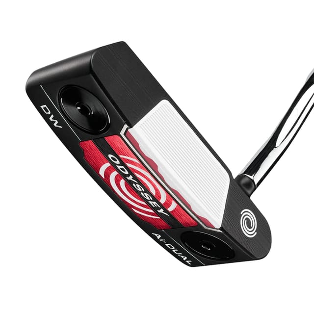 Golf putter with Odyssey logo on a white background