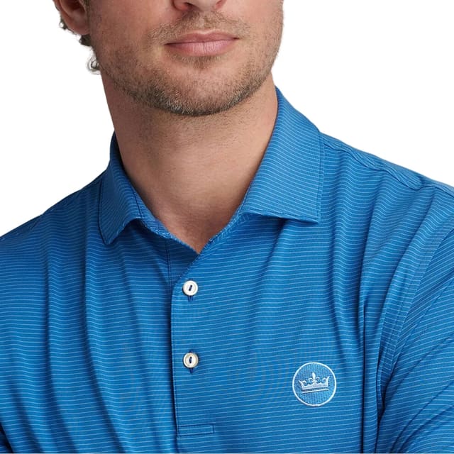 Peter Millar 'Highlands' Performance Polo - Crown Sailor Blue